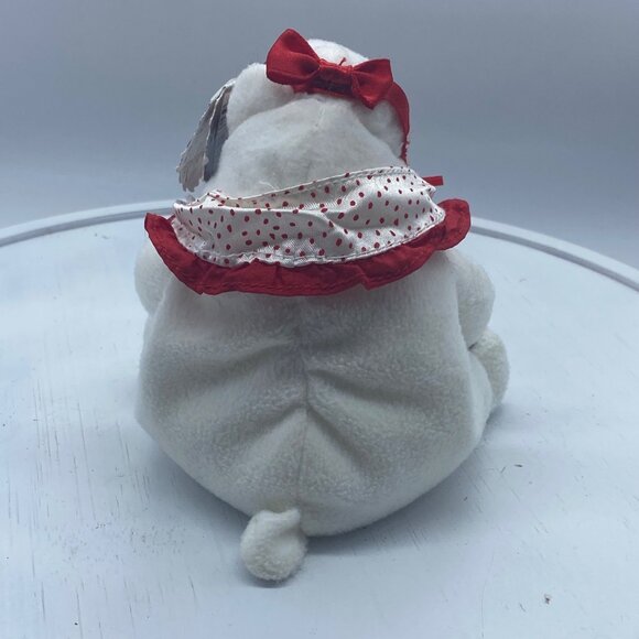 Collectible Coca-Cola Polar Bear Plush With Polka Dot Collar 5” - Picture 9 of 10